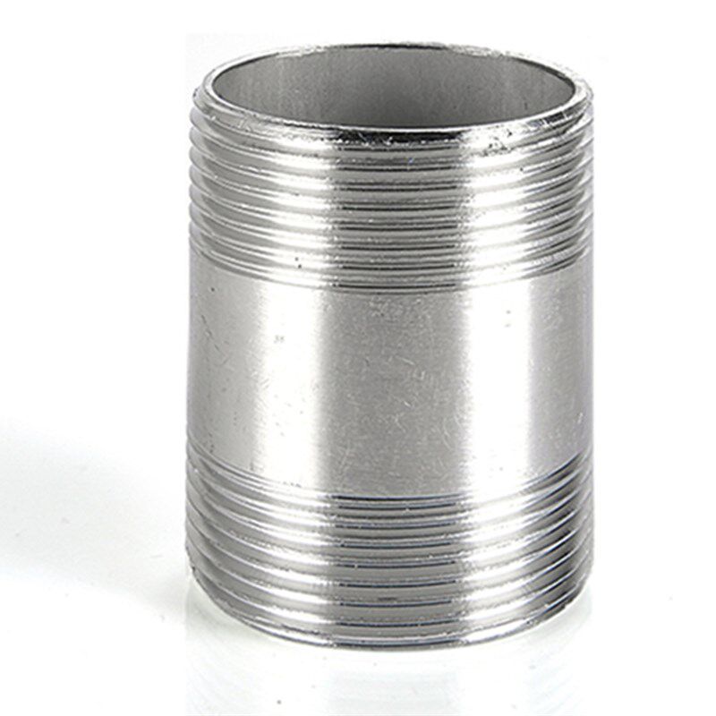 钛材料钛管单头丝 TA1 TA2钛合金双头丝 加工定制连接管 内丝管固