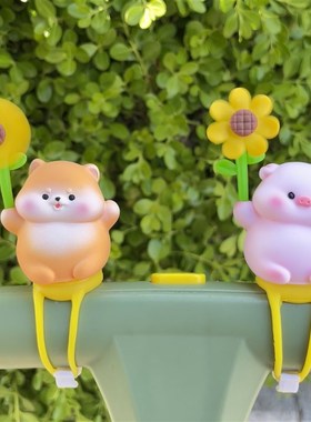 小青蛙婴儿车上玩具挂件手推车旋转风车装饰小配件遛娃神器玩偶猪