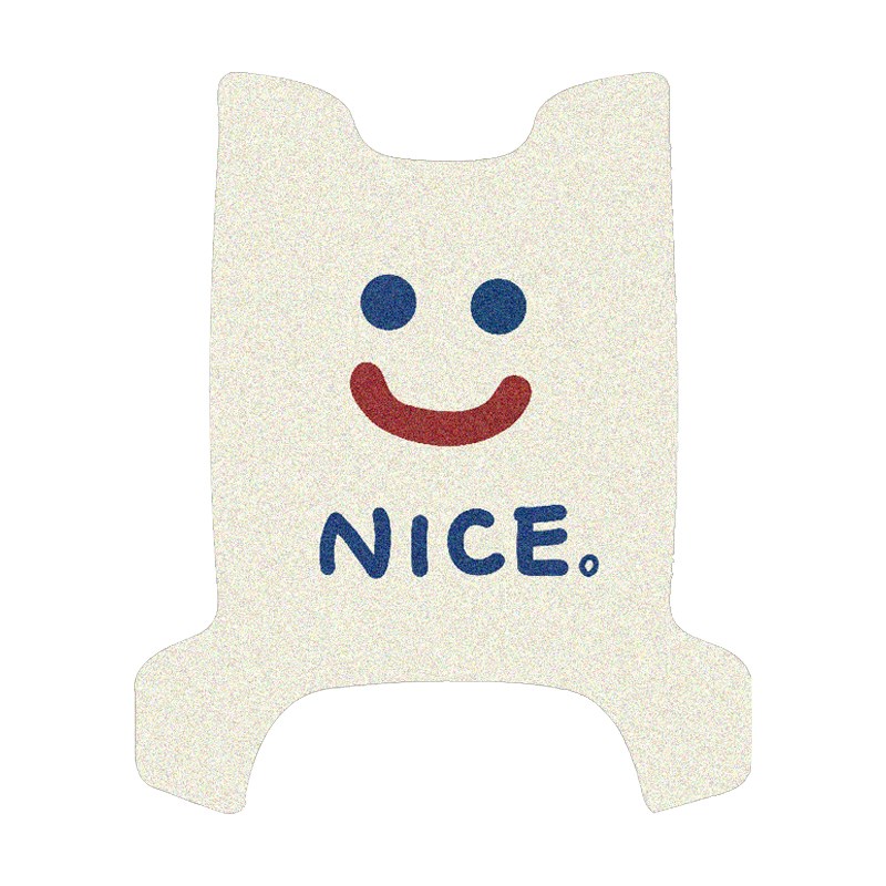 小刀泡泡糖电自国风版脚垫电动车TDT23310Z防水脚踏垫丝圈踏板垫