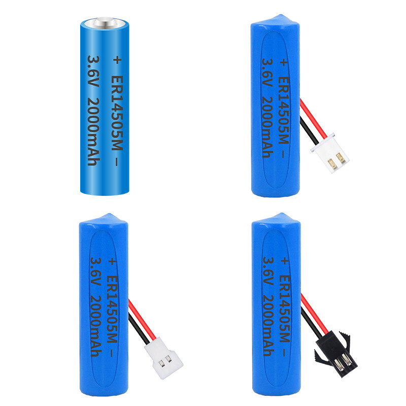 ER14505M智能水表带线锂亚电池3.6V自来水家用ic插卡式PLC流量计