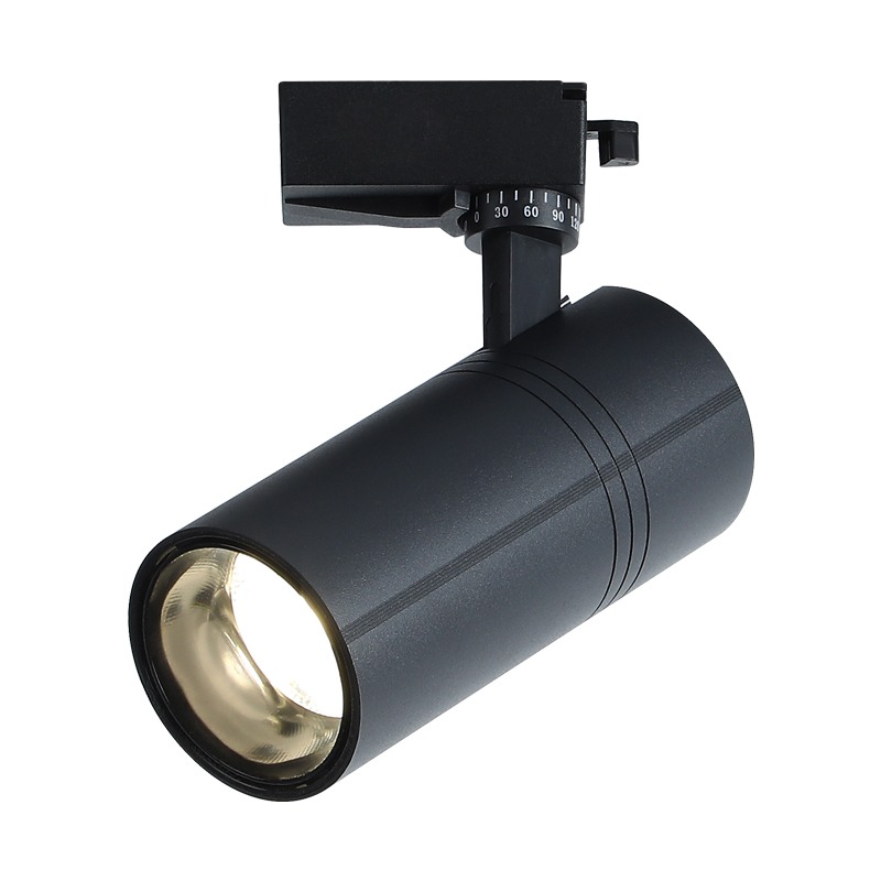 明装轨道灯服装店铺COB商用吸顶导轨式超亮聚光背景墙led天花射灯