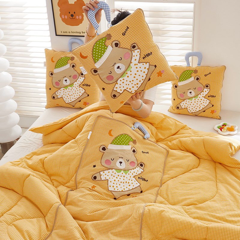 全棉抱枕被子两用k办公室午睡学生宿舍夏凉被二合一汽车靠垫枕头