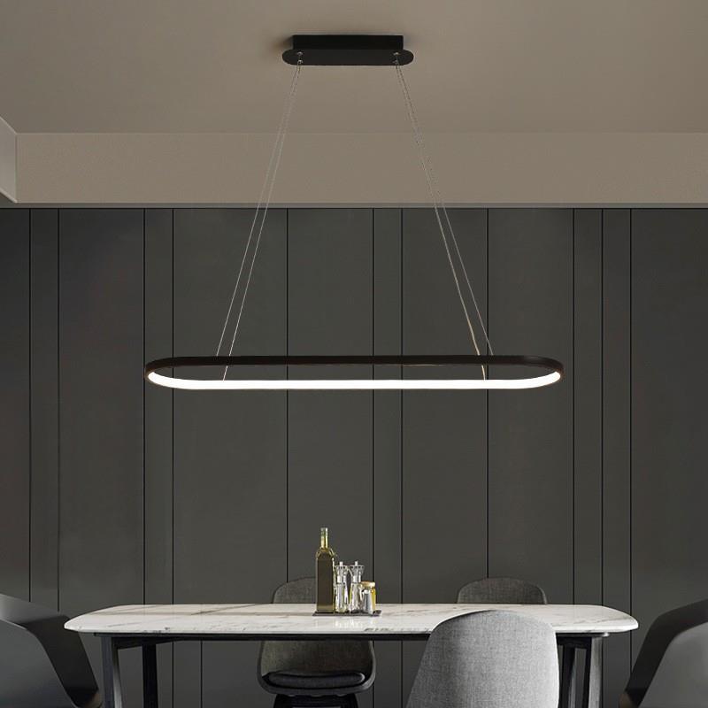 餐厅灯吊灯简约现代led卧室灯创意书房北欧客厅长条饭厅吧台灯具