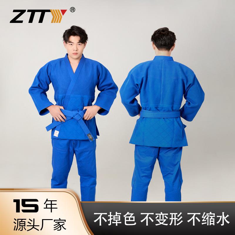 ZTTY柔道服纯棉加厚成人儿童专业比赛训练男女柔道道服服装