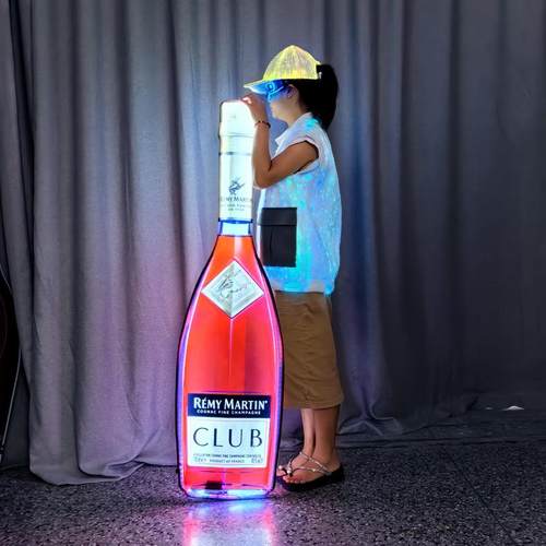 LED发光手举牌轩尼斯酒瓶举牌发光香槟酒瓶啤酒瓶子牌子气氛道具