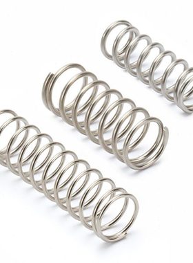 304不锈钢压簧弹簧线径1.2/1.5/2mm长305mm不锈钢弹簧Y型压缩弹簧