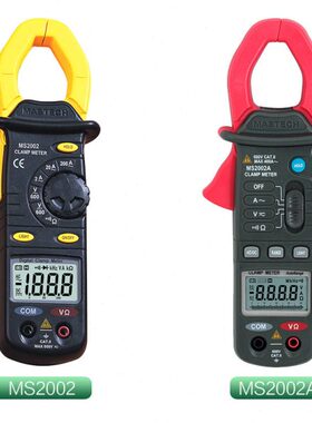 MASTECH华仪MS2002\MS2002A交流电流数字钳形万用表数据保持通断