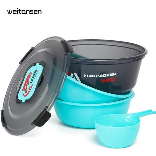 多功能散炮盆黑坑饵料桶鱼饵开饵盆拌饵桶渔桶大号容量带盖小炮盆