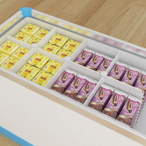 冰柜分格栏分割隔板44内部隔断分类格子收纳框冷冻岛柜隔层置物架