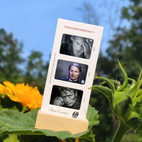 麦斯米科尔森周边胶片书签摆台照片反转胶片卡节日生日礼物可定制