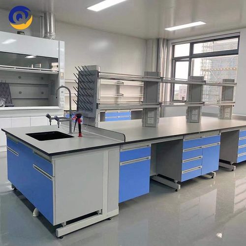 钢木实验台现货实验室中央理化板工作台物理化学耐酸碱全钢试验桌