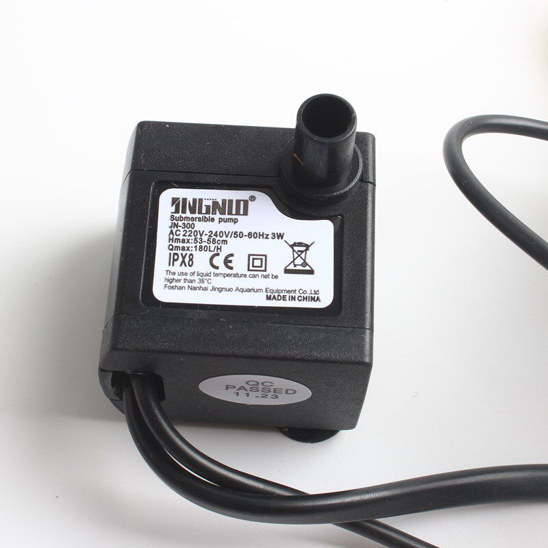 水泵带灯鱼缸增氧小型循环抽水家用迷你过滤器超静音潜水盆景流水