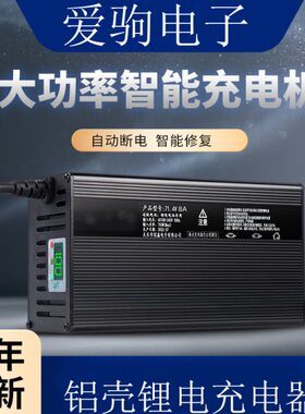 A1V060快充铁电器84三元48V锂A3自动断电大功率锂电V7v7数显28示