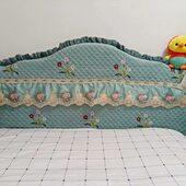 保护套靠背全包布床罩弧形实木欧式 皮防尘床头套罩床头罩简约现代