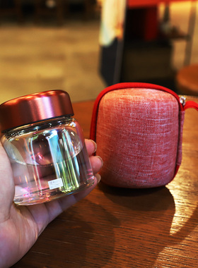 迷你150cml玻璃杯创意潮流网红水杯便携小巧男女防漏透明玻璃茶杯