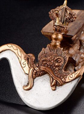 金刚桌面下上供具尼泊尔铜家用金刚铁钺供具杵手工