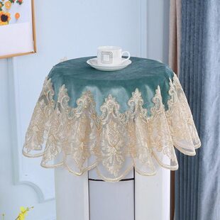 圆盖布欧式圆柱立式空调巾柜机空调圆形通用形防尘罩罩空调盖布套