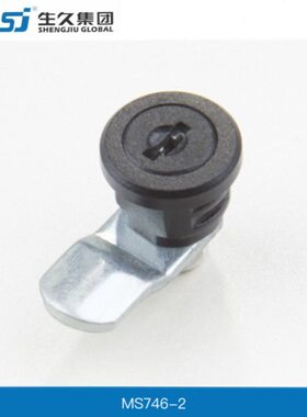 7拉杆锁生机箱伸黑色门锁圆锁S锁 锁门锁配电柜拉久锁柜锁 -246M