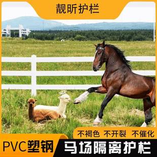 PVC马场护栏马术场地景区隔离栅栏围栏萌宠乐园民宿营地护栏厂家