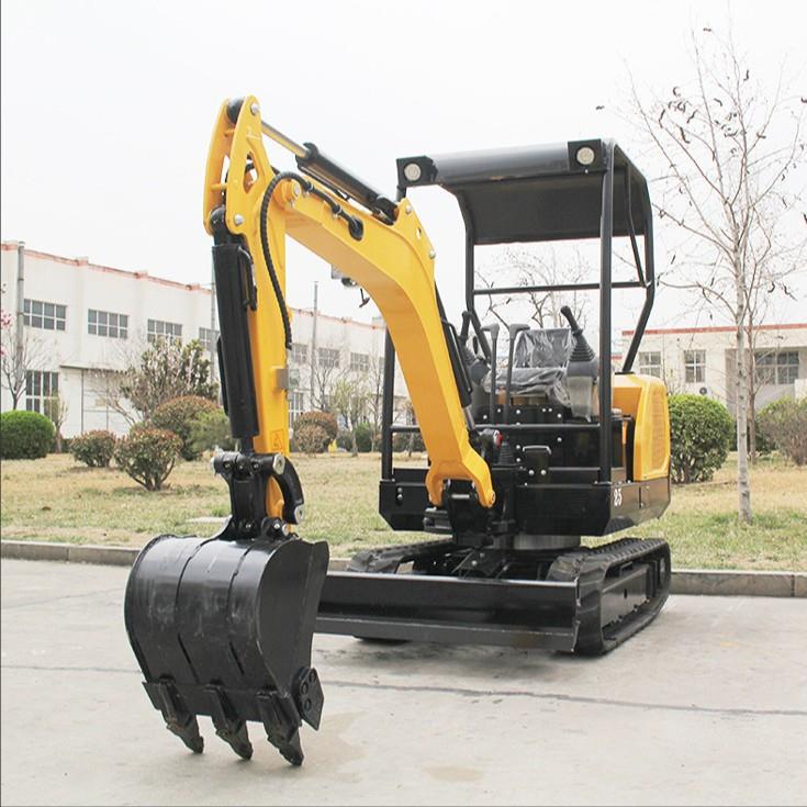 小型挖掘机农田果园翻土挖地填坑旋耕机破碎绿化小勾机