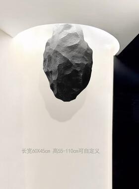 彷真吊挂石头室内悬吊式天花板悬挂悬浮石空间装扮商场展厅假石头