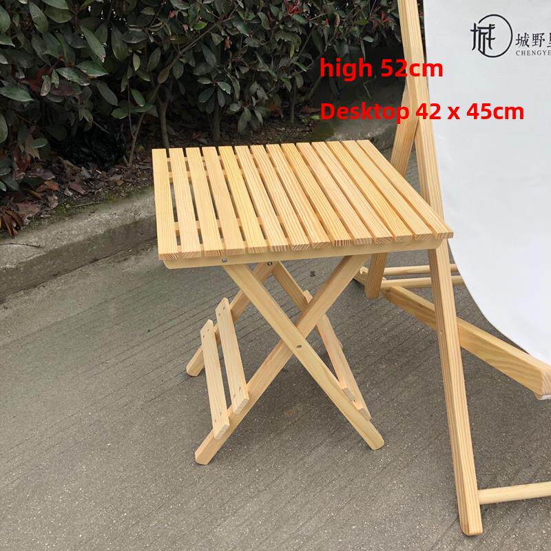 实木折叠桌简易家用小户型折叠小方桌便携式户外小餐桌迷你小茶几