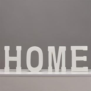 简约现代树脂英文字母几何不规则摆件软装 饰品 样板间售楼部家居装