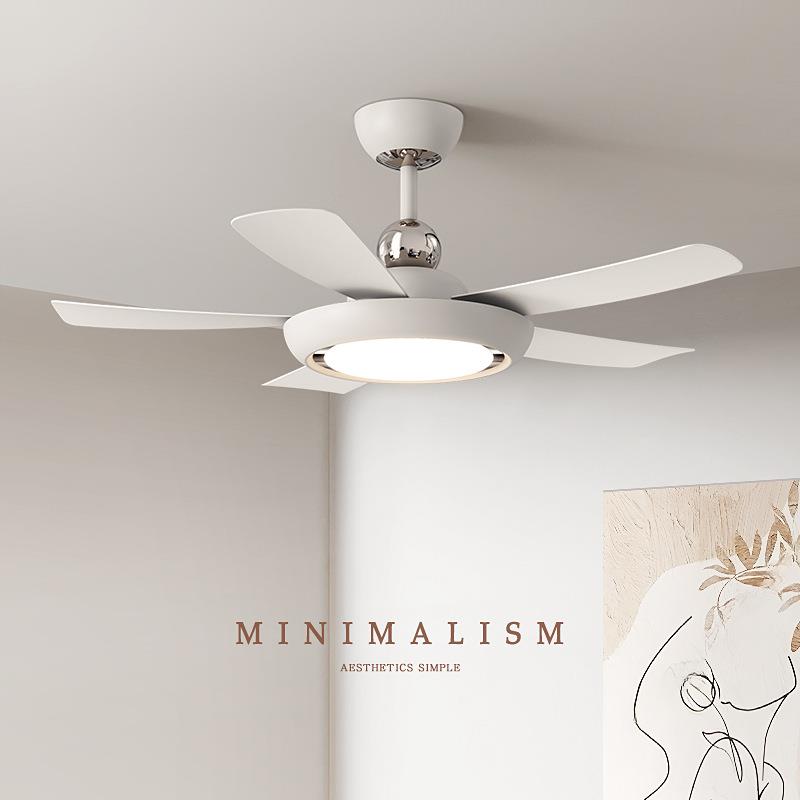 2025新款餐厅风扇灯led灯芯客厅简约一体吊扇灯静音卧室电风扇灯