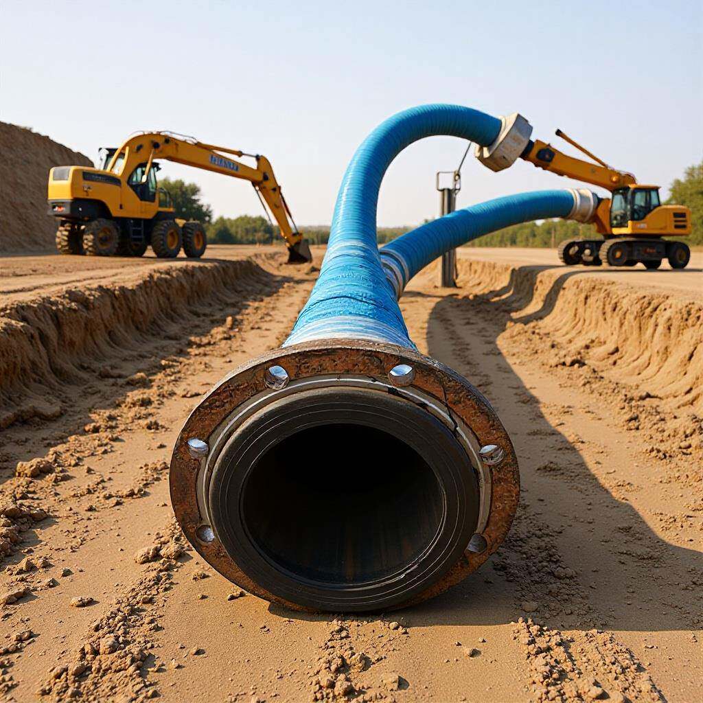 供应大口径法兰橡胶缠绕吸水管吸污管吸沙抽砂管耐高压橡胶钢丝管