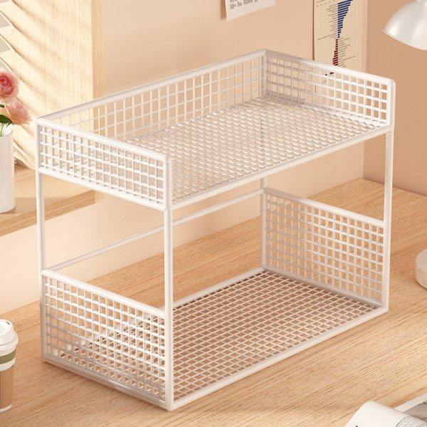 放在床头柜上的多层置物架工作台储蓄收纳架办公桌小柜子简易书架,收纳整理,书桌收纳置物架,淘宝优惠券,粉丝福利购,淘宝优惠卷