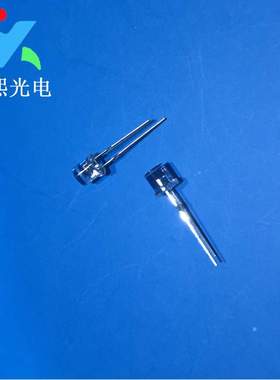 直插5MM平头白色led灯珠 f5短脚白光led发光二极管灯珠 白灯