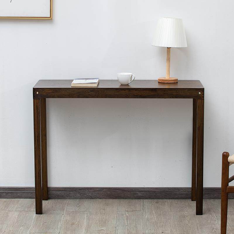 0A新中式玄关桌条案端景台简约门厅玄关台实木条几供桌供台靠墙窄
