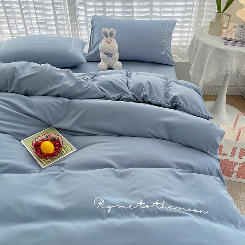 A5L水洗棉被套单件150x200学生宿舍单人1.5米双人被罩200x230被单