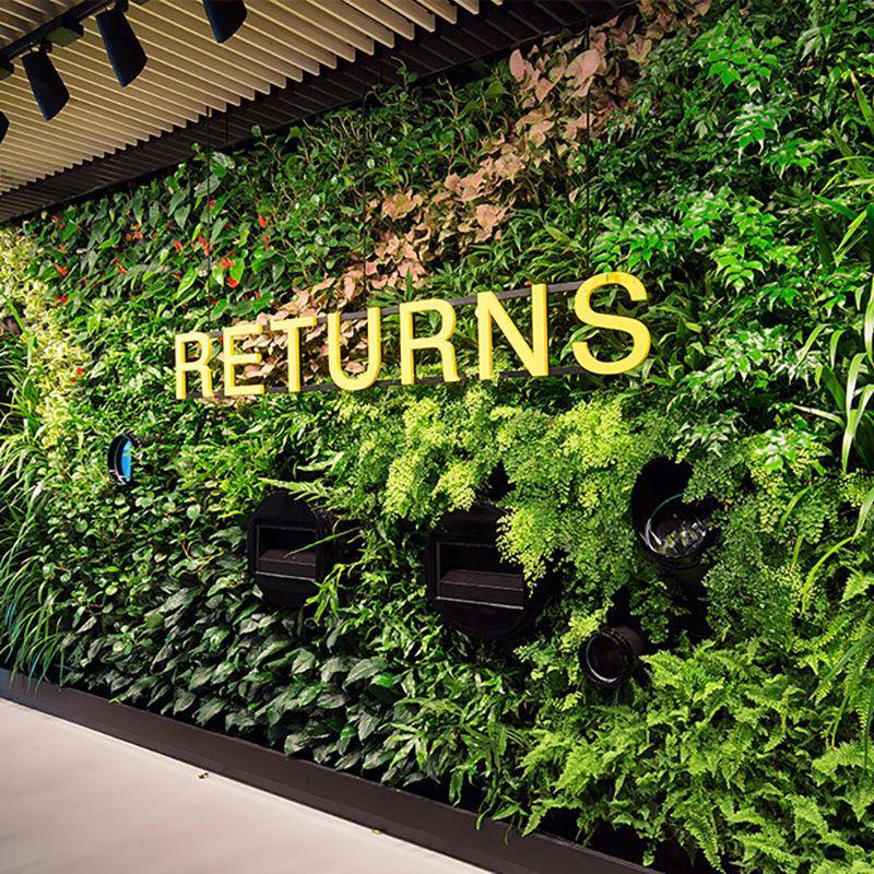 仿真植物绿植墙花园装饰尤加利假草坪米兰草仿真植物墙面装饰花