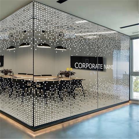 渐变膜玻璃贴膜UV定办公制玻璃窗装饰自粘玻璃贴纸圆点渐变