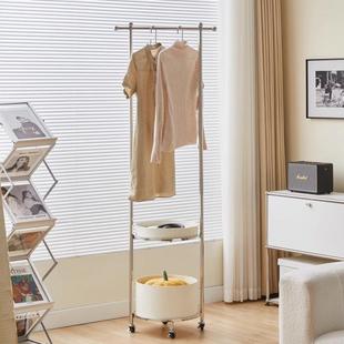 网红落地衣架高颜值不锈钢可移动卧室衣帽架轻奢挂衣架隔夜衣架