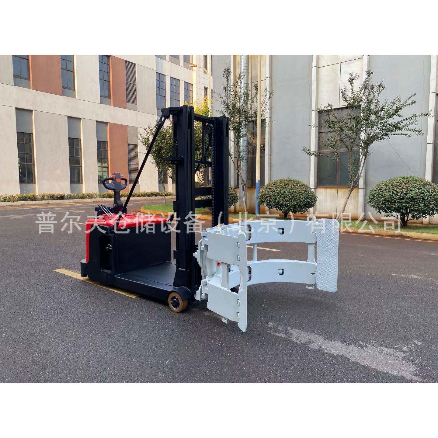 小型全电动夹抱车圆卷纸筒液压翻旋转式电器平软夹包机电动叉车