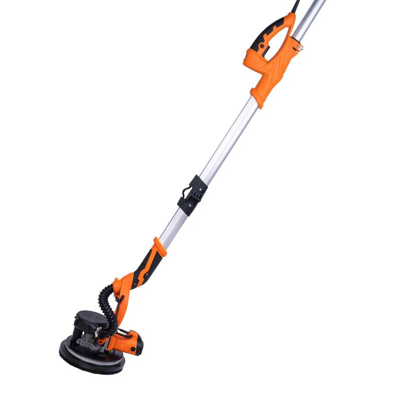 便携式工具箱墙面打磨机长杆自吸尘电动砂纸机折叠款抛光机