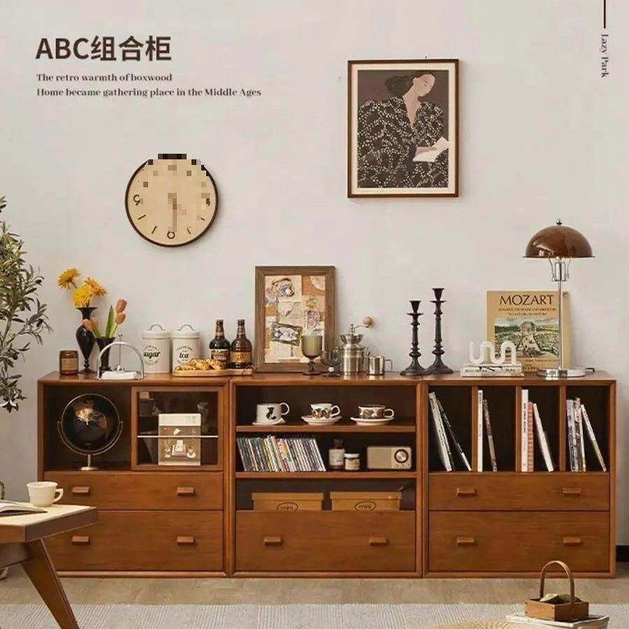 北欧实木书柜复古自由组合展示柜客厅家用落地电视柜收纳格子矮柜,鲜花速递/花卉仿真/绿植园艺,割草机/草坪机,淘宝优惠券,粉丝福利购,淘宝优惠卷