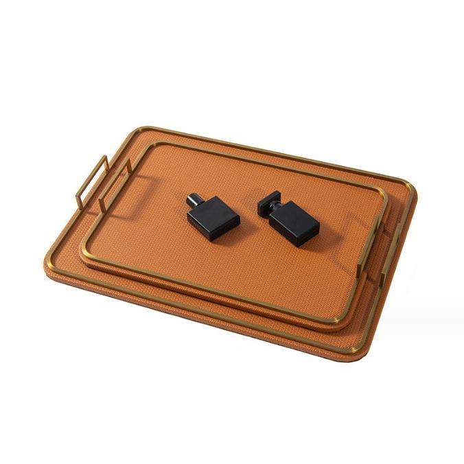 艺贝子现代轻奢橙色皮质长方形衣帽间收纳皮革托盘售楼处软装饰品,机械设备,其他机械设备,淘宝优惠券,粉丝福利购,淘宝优惠卷