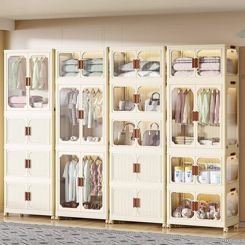 免安装透明收纳箱家用折叠衣柜衣服衣物被子整理神器儿童玩具储物
