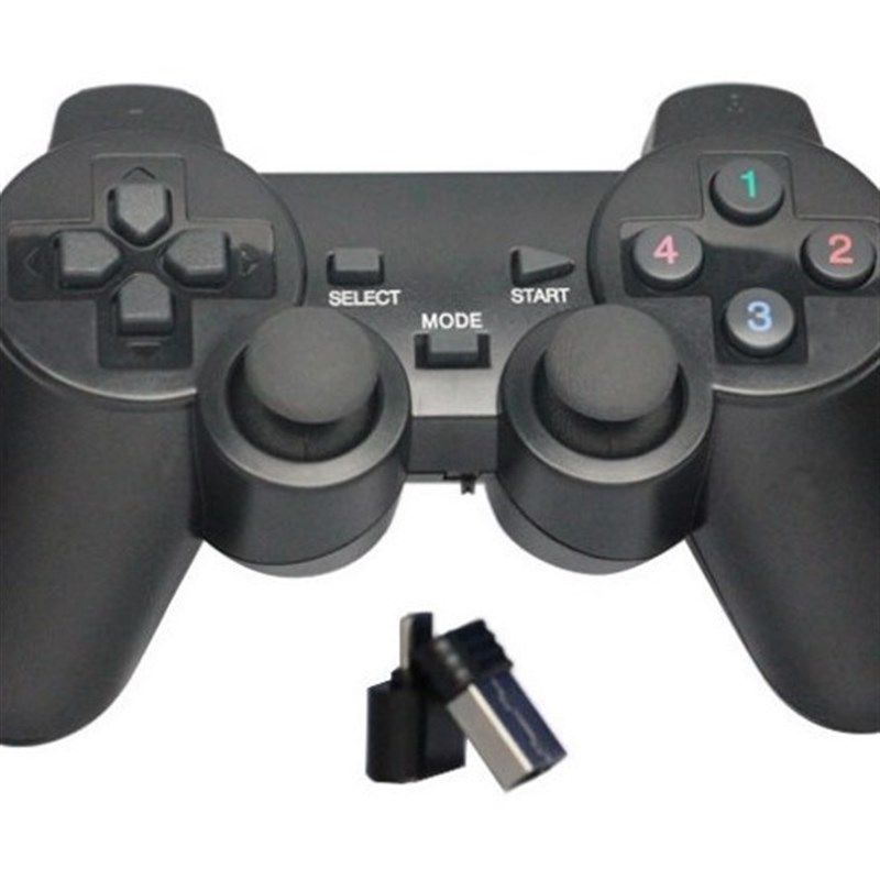 2.4G双打手柄2.4G无线USB双打游戏手柄双震动TV电视电脑双人手柄