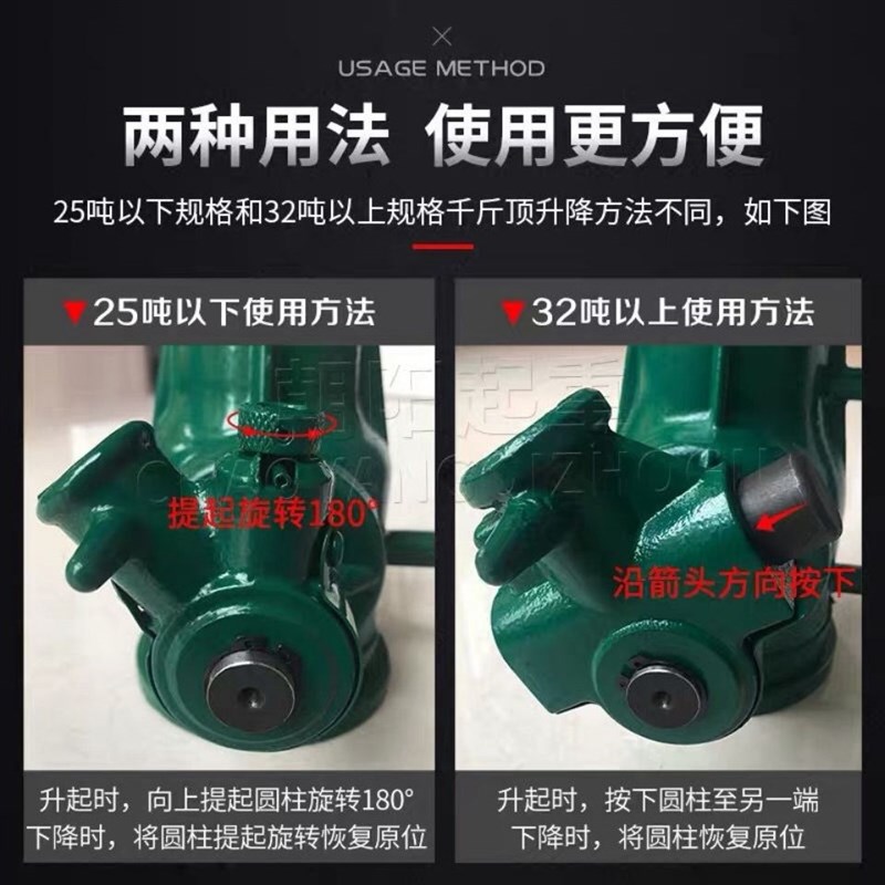 沪工牌螺旋千斤顶手摇螺旋式千斤顶机械千斤顶3吨5吨10吨20吨32吨
