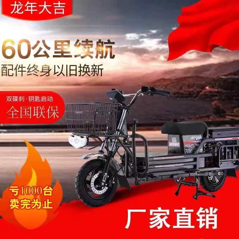 载重王翻板大力神电动车72V拉货载货电瓶车电动摩托整车外卖送货