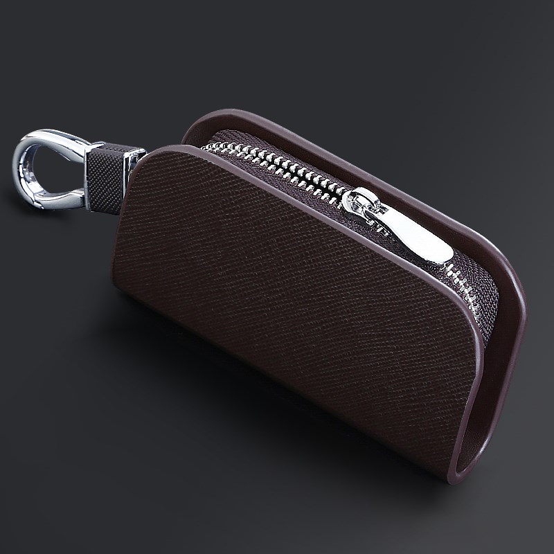 汽车通用钥匙包男女个性定制遥控器保护套真皮腰挂锁匙拉链钥匙套