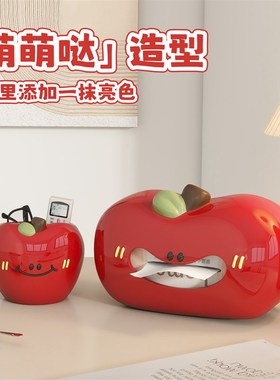 可爱卡通客厅入户钥匙收纳玄关摆件桌面神器首饰化妆刷家用装饰品