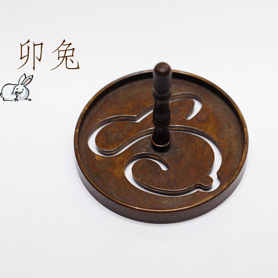 祥云如意纯铜十二生肖香篆紫铜打拓香拓J打篆香炉复古灰压香道纂