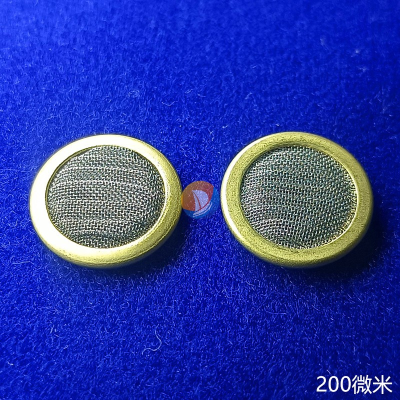 适配穆格MOOG伺服阀专用过滤网黄铜包边折叠波页T滤芯圆形纽扣滤