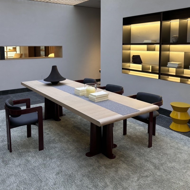 新中式茶b桌椅组合黑胡桃木2025新款实木茶桌办公室现代茶台泡茶