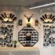 酒架创意酒壁挂式 上吧台酒吧庄餐厅红酒展示架酒柜挂墙复古置物架